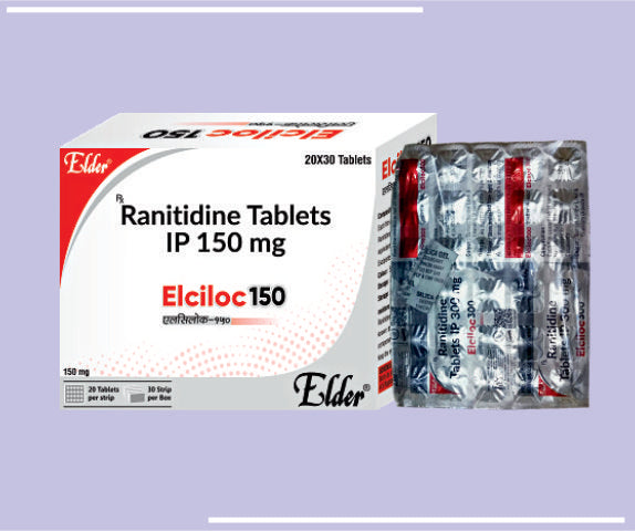 ELCILOC 150 TABS (20X30) Ranitidine 150mg by Elder