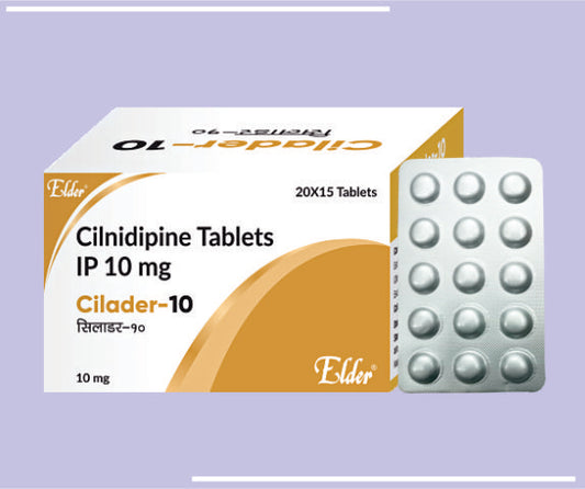 CILADER 10 TABS (20X15) Cilnidipidine 10mg by Elder