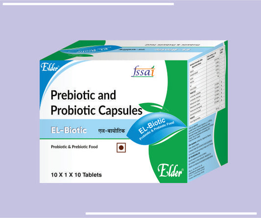 EL-BIOTIC CAPS (10X1X10) Prebiotic & Probiotic by Elder