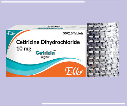 CETRIZIN TABS (50X10) Cetrizine Dihydrochloride 10 mg by Elder