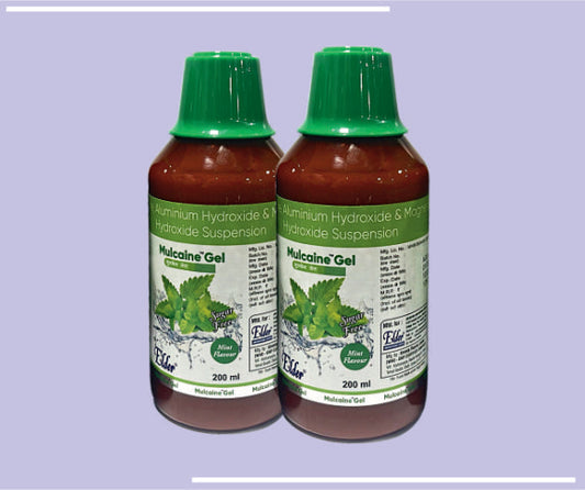 MULCAINE GEL (200ML) Oxetacaine 10mg, Al Hydroxide 0.291, Mg Hydroxide 98 mgin Sorbitol Base by Elder