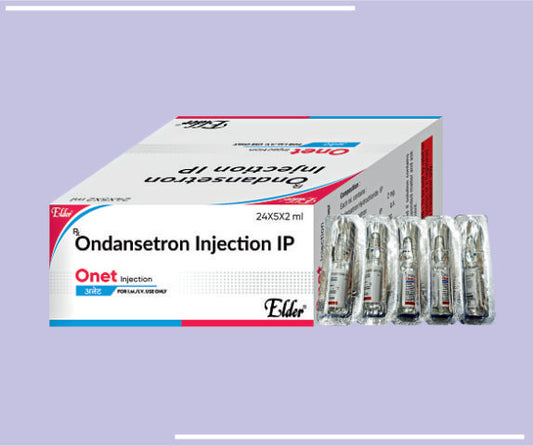 ONET AMPOULES (24X5X2ML) Ondansetron Hcl 2 mg
 by Elder