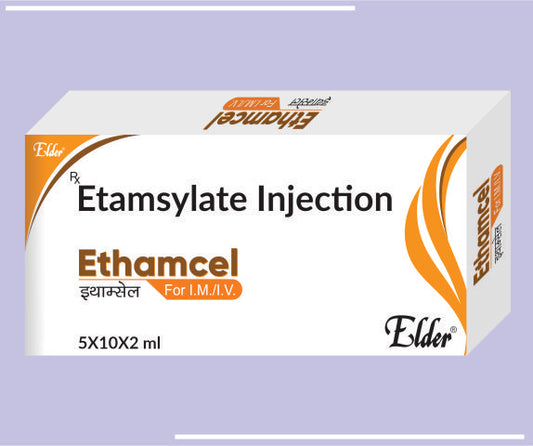 ETHAMCEL INJ (5X10X2ML) Ethamsylate water for Injection IP 125mg by Elder