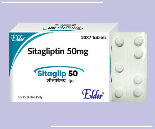 SITAGLIP 50 TABS (20X7) Sitagliptin 50mg by Elder