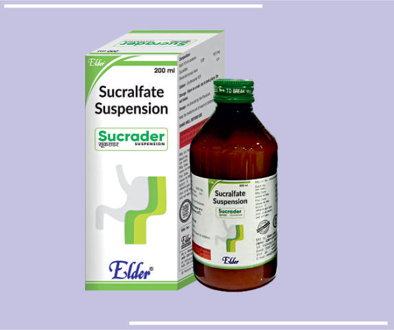SUCRADER  SUSPN (200ML) Sucralfate 1000mg by Elder