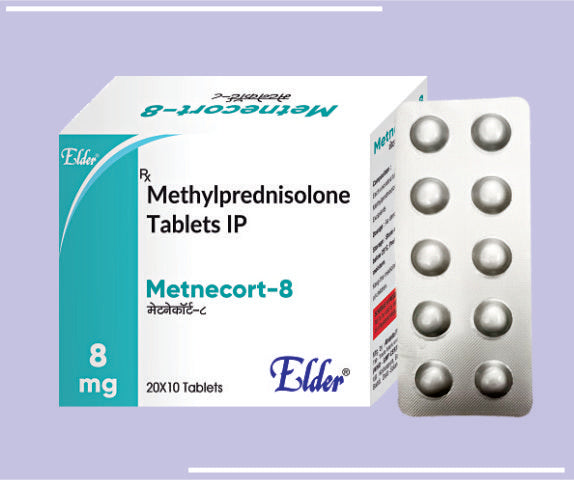 METNECORT 8 TABS (20X10) Methylprednisolone 8 MG 
 by Elder