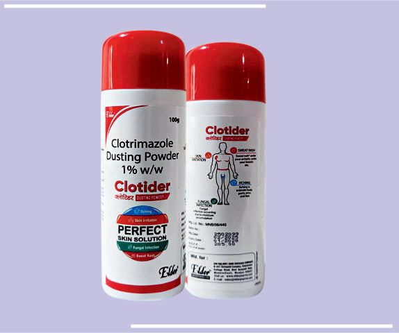 CLOTIDER DUSTING POWDER (100 GM) Clotrimazole 1% w/w by Elder