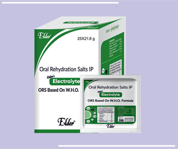 ORS ELECTROLYTE POWDER (21.8 GM) Oral Rehydration Salts by Elder