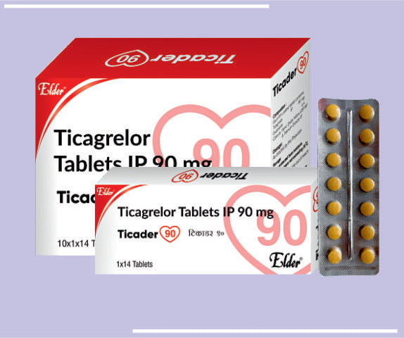 TICADER 90 TABS (10X1X14) Ticagrelor 90mg by Elder
