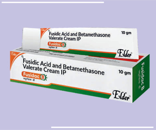 FUSIDAC B CREAM (10GM) Fusidic Acid 0.2%,Beclomethasone 0.10% by Elder
