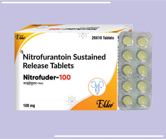 NITROFUDER 100 TABS (20X10) Nitrofurantoin 100mg by Elder