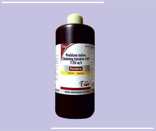 POVIDINE SCRUB -7.5% -500ML (500ML) Povidone Iodine Cleansing Solution 7.5% (Scrub) by Elder