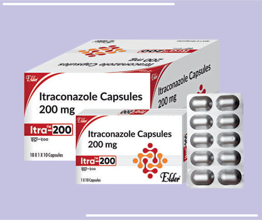 ITRA 200 CAPS (10X1X10) Itraconazole 200mg by Elder