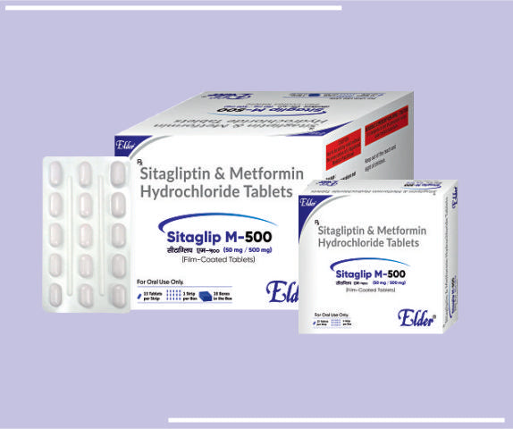SITAGLIP M 500 TABS (50/500MG) (10X15) Sitagliptin 50mg,Metformin 500mg by Elder