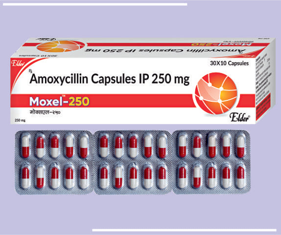 MOXEL 500 CAP (20X10) Amoxicillin cap I.P 500 mg by Elder