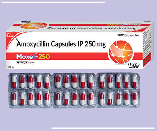 MOXEL 500 CAP (20X10) Amoxicillin cap I.P 500 mg by Elder
