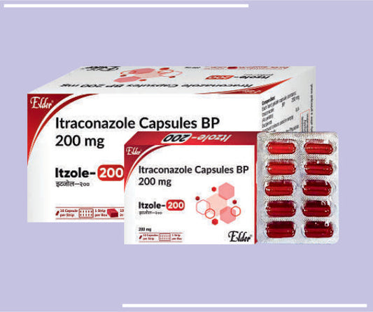 ITZOLE 200 CAPS (BLISTER) (10X10) Itraconazole 200mg by Elder