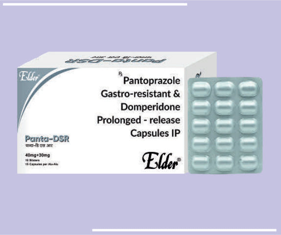 PANTA DSR CAPS  15'S (40/30MG) (10X15) Pantoprazole 40mg(entric coated) & Domepridone 30 mg SR Pallets by Elder