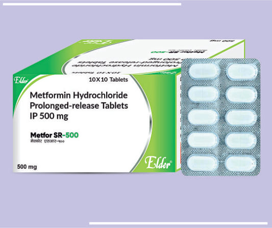 METFOR 500 SR TABS (10X10) Metformin 500 SR by Elder