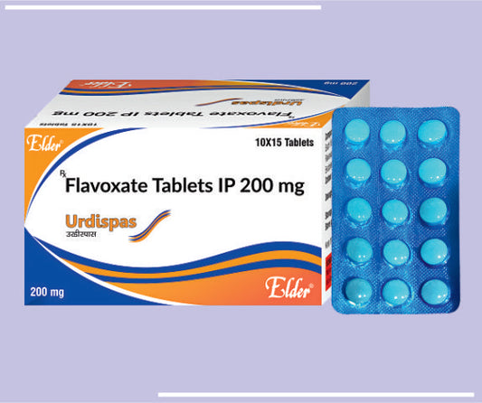 URDISPAS TABS (10X15) Flavoxate Hydrochloride 200 MG
 by Elder