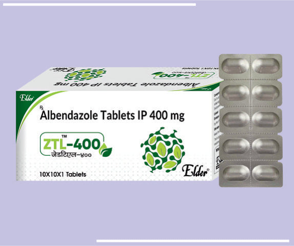 ZTL 400 TABS (AL/AL) (10X1X1) Albendazole IP 400MG by Elder