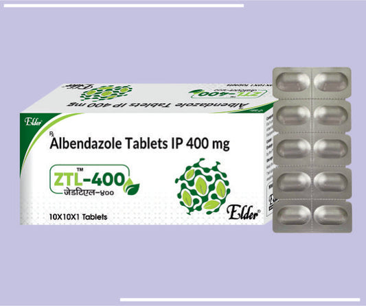 ZTL 400 TABS (AL/AL) (10X1X1) Albendazole IP 400MG by Elder