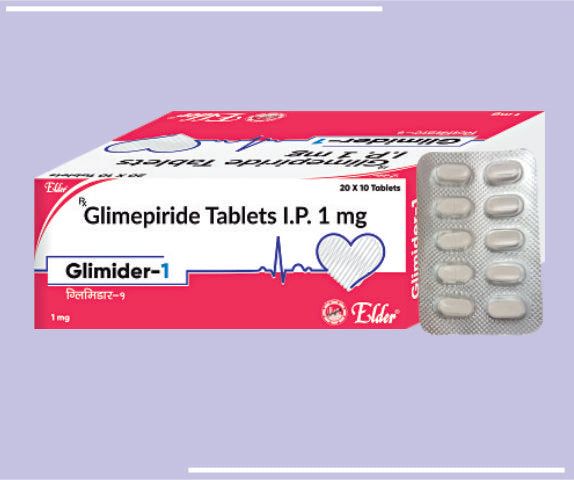 GLIMIDER 1 TAB (20X10) Glimipride 1mg by Elder