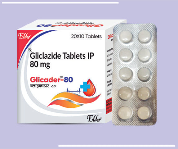 GLICADER 80MG TAB (20X10) Gliclazide 80 MG 
 by Elder