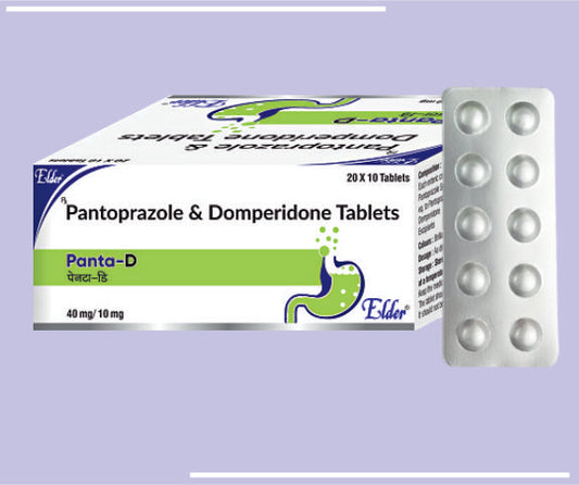 PANTA D TABS (40/10MG) (20X10) Pantaprazole 40mg, Domperidone 10 mg by Elder