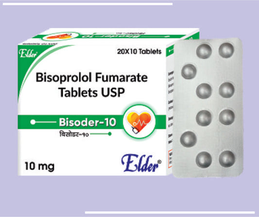 BISODER 10 TABS (20X10) Bisoprolol 10mg by Elder