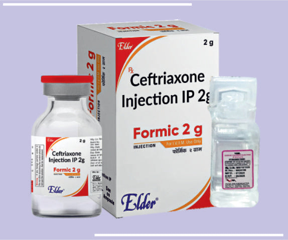 FORMIC  2 GM INJ (VIAL) Ceftrixazone 2gm by Elder