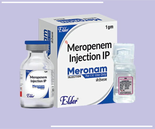 MERONAM 1GM VIAL (VIAL) Meropenem Trihydrate 1GM
 by Elder