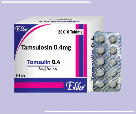 TAMSULIN 0.4 MG TABS (20X10) Tamsulosin 0.4 MG 
 by Elder