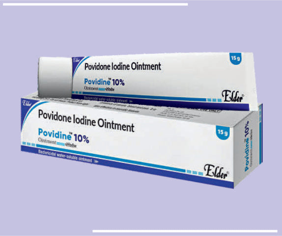 POVIDINE  OINT 10% (15GM) Povidone Iodine Solution 10% w/w by Elder