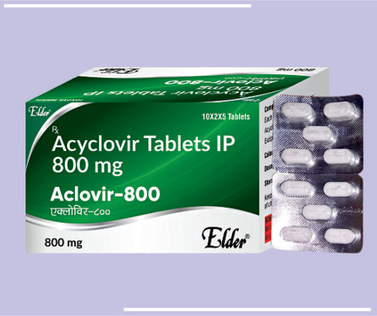 ACLOVIR  800 TABS (10X10) Acyclovir 200 MG
 by Elder