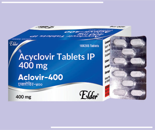 ACYCLOVAX  400 TABS (20X5) Acyclovir 400 MG 
 by Elder