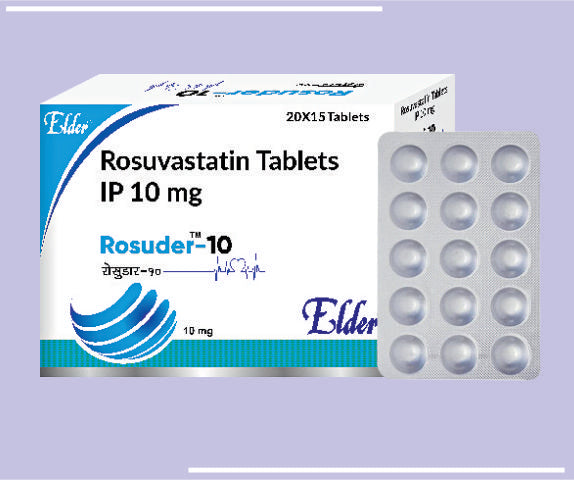 ROSUDER 10 TABS (20X15) Rosuvastatin 10mg by Elder