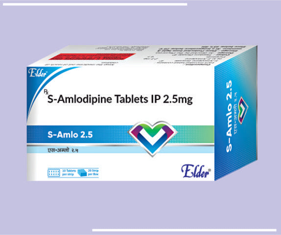 S-AMLO 2.5 TABS (10X10) S-Amlodipine 2.5 MG 
 by Elder