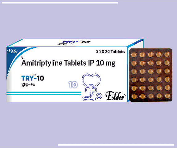 TRY 10 TABS (20X30) Amitriptyline 10 mg
 by Elder