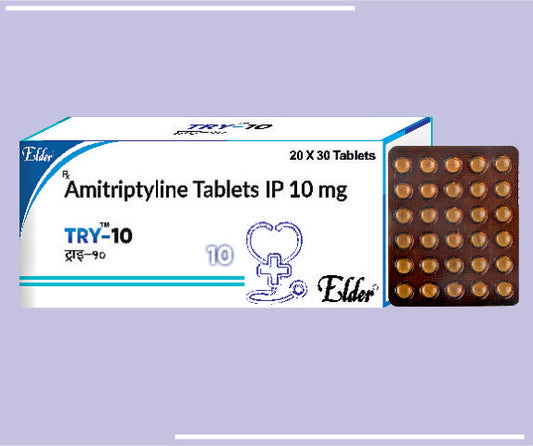 TRY 10 TABS (20X30) Amitriptyline 10 mg
 by Elder