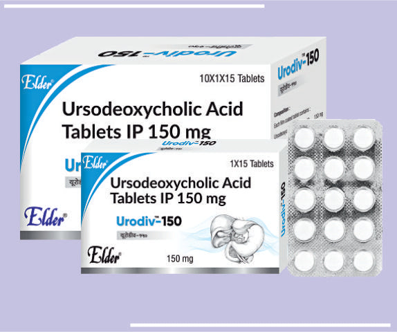 URODIV 150MG TABS (10X1X15) Ursodeocholic Acid 150 MG 
 by Elder
