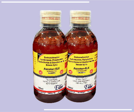 ASCOTOR ELX SYP (100ML) Dextromethorphan 10 mg,Phenylepherine 5mg,CPM  2 mg by Elder