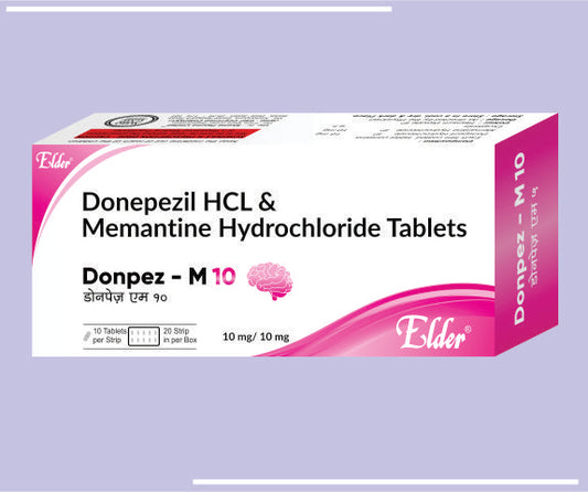 DONPEZ 10 TABS (10X10) Donepezil Hydrochloride IP 10 MG by Elder