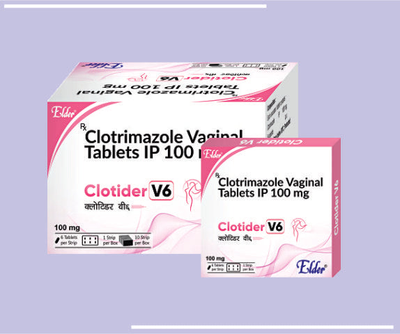 CLOTIDER V6  TABS (10X1X6) Clotrimazole 100mg by Elder