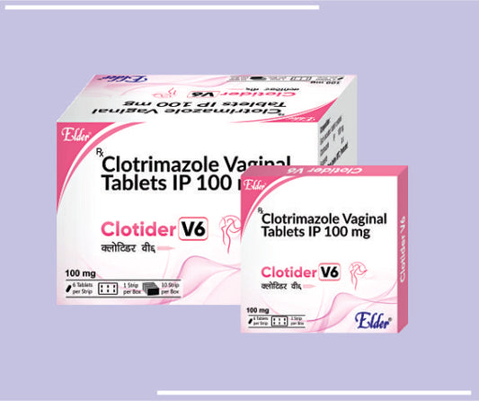 CLOTIDER V6  TABS (10X1X6) Clotrimazole 100mg by Elder