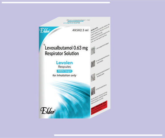 LEVOLEN RESPOULES (5X2.5ML) Levosalbutamol  0.63 Mg by Elder