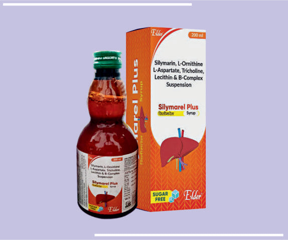 SILYMAREL PLUS SYP (200ML) Silymarin,L-Ornithine,L-Aspartate,B- Complex Syp by Elder