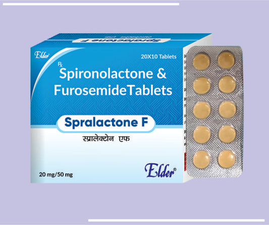 SPRALACTONE F TABS (20X10) Frusemide 20mg + Spironolactone 50mg by Elder