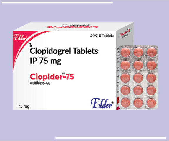 CLOPIDER 75  TABS (10X15) Clopidogrel 75MG by Elder