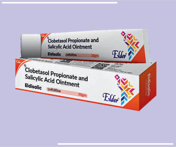 ELDISALIC  OINT (20X20GM) Clobetasol Propionate 0.5 % w/w, Salicylic Acid 3.0% by Elder